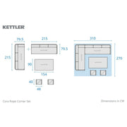 Kettler Cora Rope Corner Set Kettler