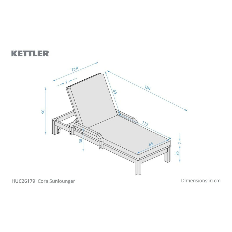 Kettler Cora Sun Lounger Kettler