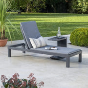 Kettler Elba Sunlounger with Cushion Grey Kettler