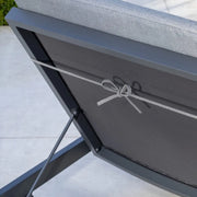 Kettler Elba Sunlounger with Cushion Grey Kettler