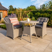 Kettler Foxley 2 Seat Wicker Bistro Set with 70cm Round Table Kettler