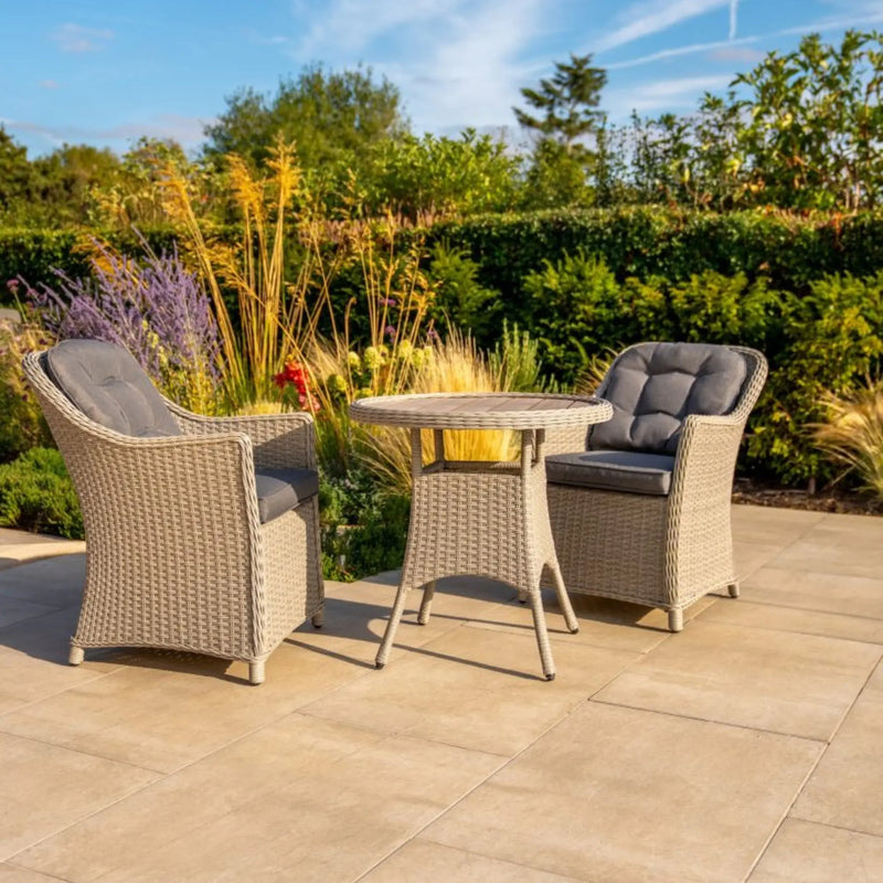 Kettler Foxley 2 Seat Wicker Bistro Set with 70cm Round Table Kettler