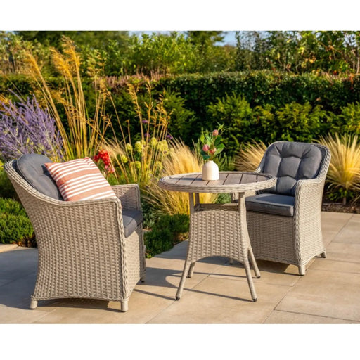 Kettler Foxley 2 Seat Wicker Bistro Set with 70cm Round Table Kettler