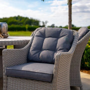 Kettler Foxley 6 Seat Dining Set with 140cm Round Table including Parasol and Base Kettler