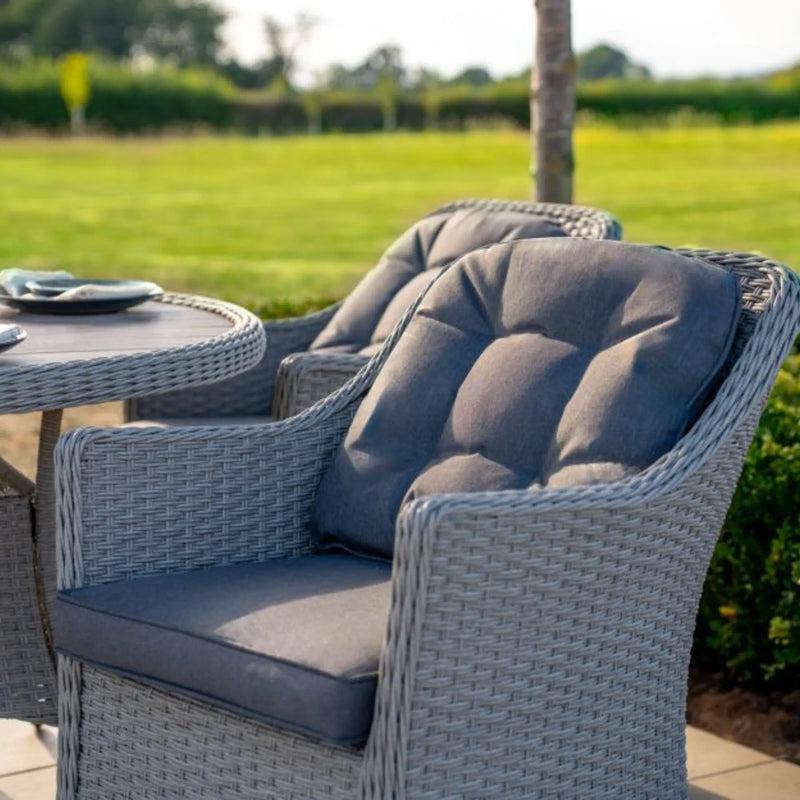 Kettler Foxley 6 Seat Dining Set with 140cm Round Table including Parasol and Base Kettler