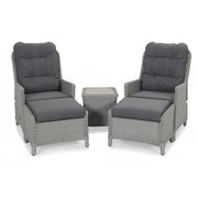 Kettler Foxley Garden Companion Set with Side Table and Footstool Kettler