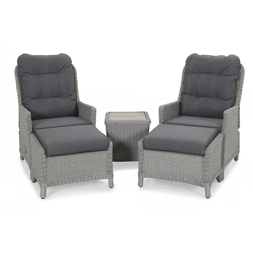 Kettler Foxley Garden Companion Set with Side Table and Footstool Kettler