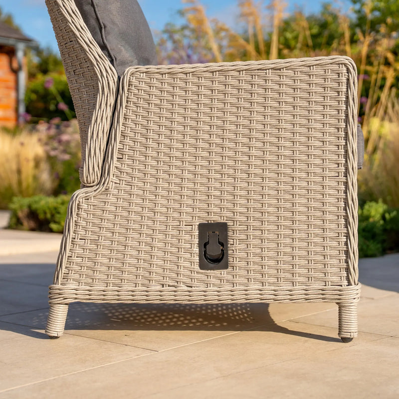 Kettler Foxley Garden Companion Set with Side Table and Footstool Kettler