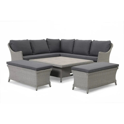 Kettler Foxley Square Corner Set with 120x120cm High/Low Table Kettler