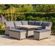 Kettler Foxley Square Corner Set with 120x120cm High/Low Table Kettler