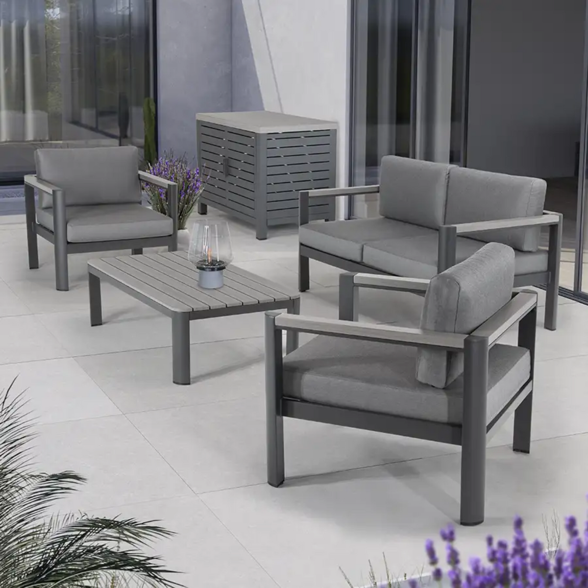 Kettler Gio 4 Seat Garden Lounge Set With Coffee Table Oaktree Garden