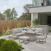 Kettler Marina Corner Lounge with High/Low Table Garden Furniture Set Kettler