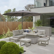 Kettler Marina Corner Lounge with High/Low Table Garden Furniture Set Kettler