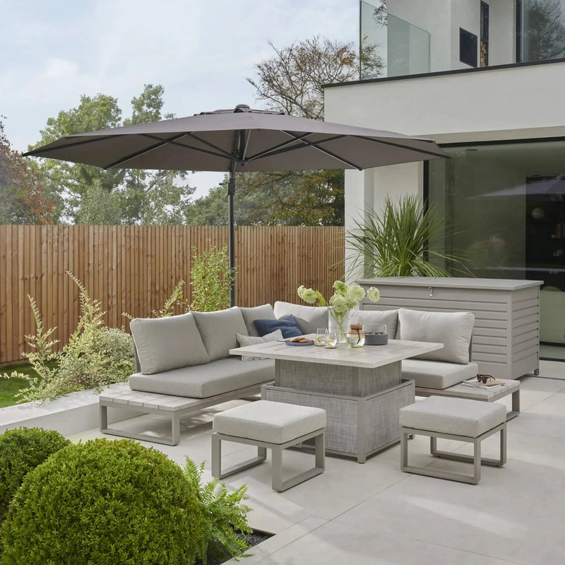 Kettler Marina Corner Lounge with High/Low Table Garden Furniture Set Kettler