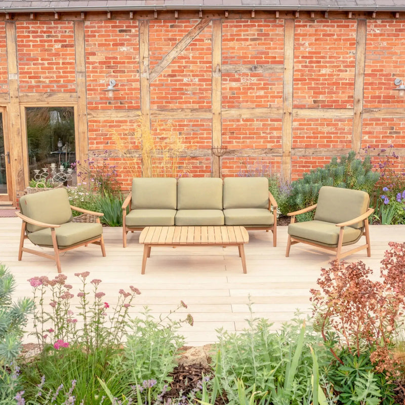 Kettler Meadow 5 Seat Garden Lounge Set - Acacia Wood - RainSafe Cushions Kettler