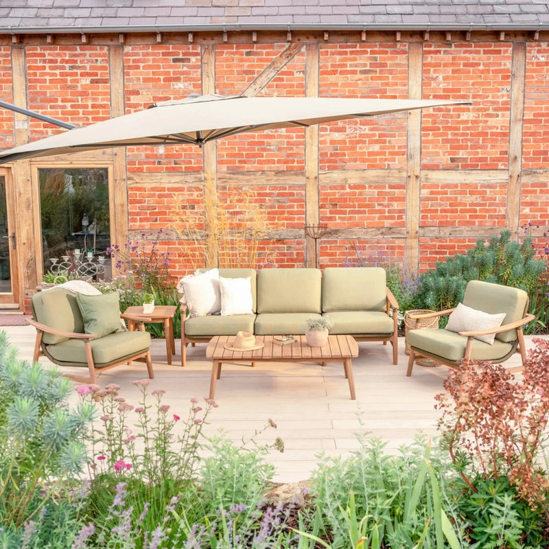 Kettler Meadow 5 Seat Garden Lounge Set - Acacia Wood - RainSafe Cushions Kettler