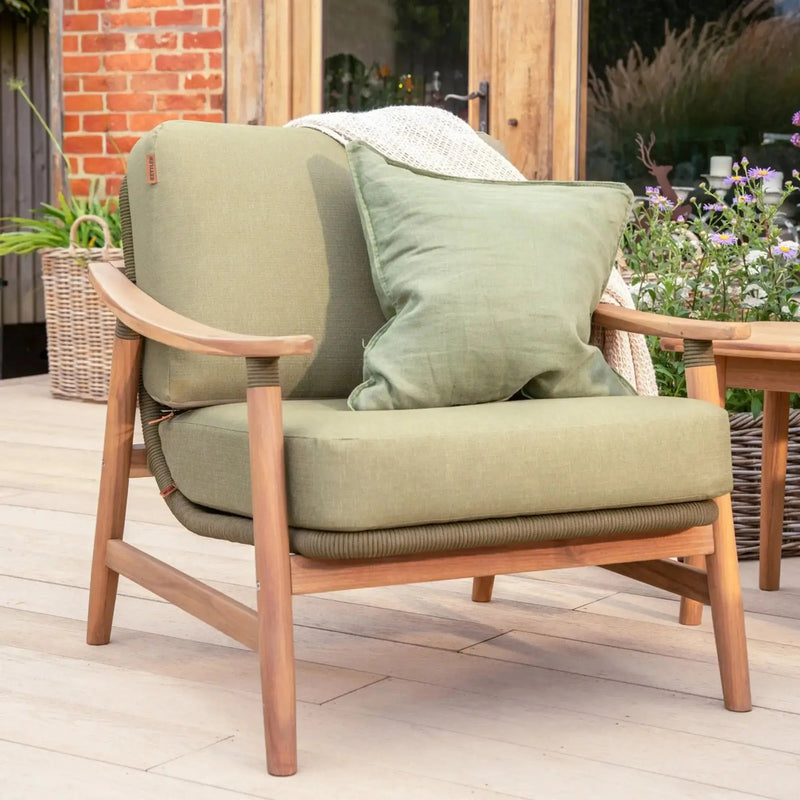 Kettler Meadow 4 Seat Garden Lounge Set - Acacia Wood - RainSafe Cushions Kettler