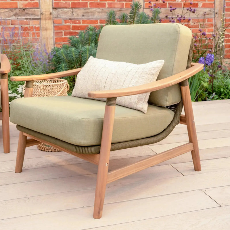 Kettler Meadow 4 Seat Garden Lounge Set - Acacia Wood - RainSafe Cushions Kettler