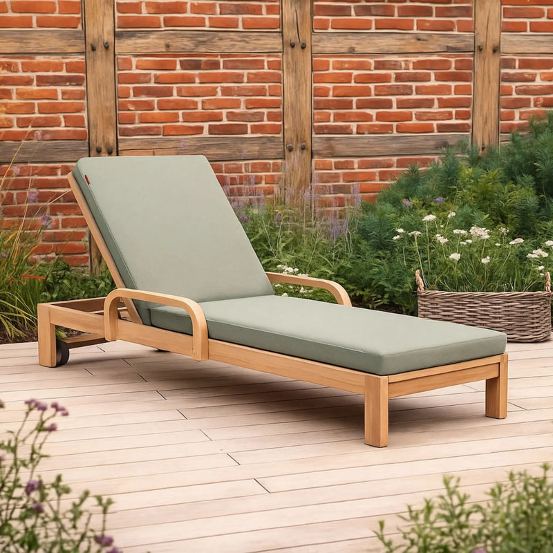 Kettler Meadow Sun Lounger - Acacia Wood - RainSafe Cushion Kettler