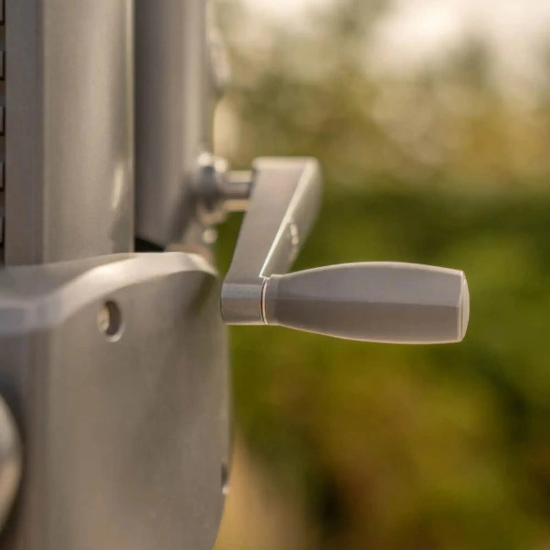 Kettler Orion 3.0m Round Canopy LED Cantilever Parasol with Side Tilt, Granite Base & Night Cover - Grey Frame Kettler