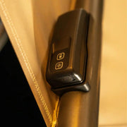 Kettler Orion 3.0m Round Canopy LED Cantilever Parasol with Side Tilt, Granite Base & Night Cover - Grey Frame Kettler