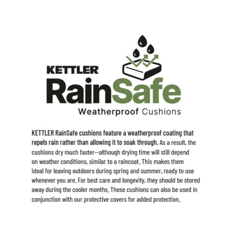 Kettler Foxley 2 Seat Wicker Bistro Set with 70cm Round Table Kettler