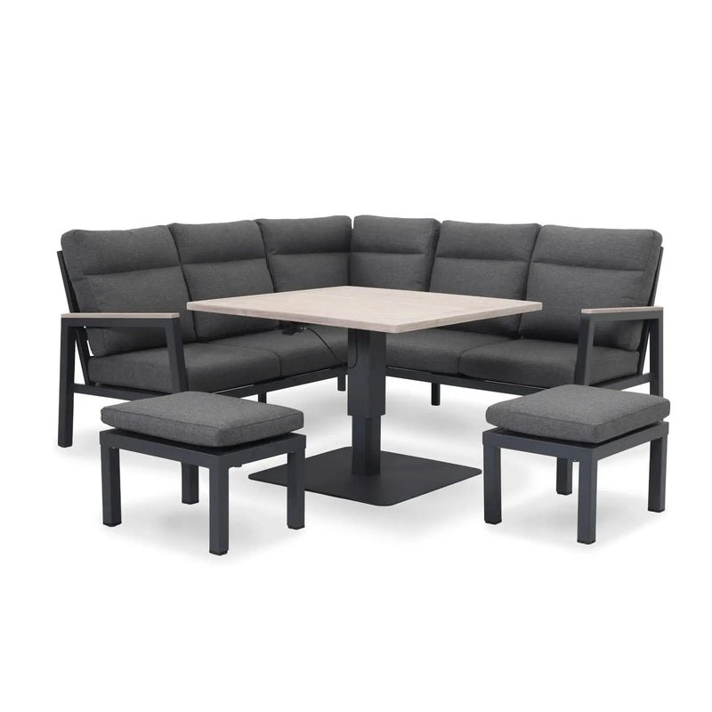 Kettler Tudor Garden Mini Corner Set - High/Low Table - RainSafe Cushions Kettler