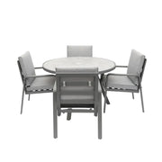 Mayfair Outdoor 4 Seat Round 120cm Dining Seat Grace Bay