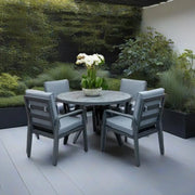 Mayfair Outdoor 4 Seat Round 120cm Dining Seat Grace Bay