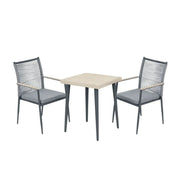 Kettler Merano Garden Bistro Set with 60x60cm Square Table Kettler