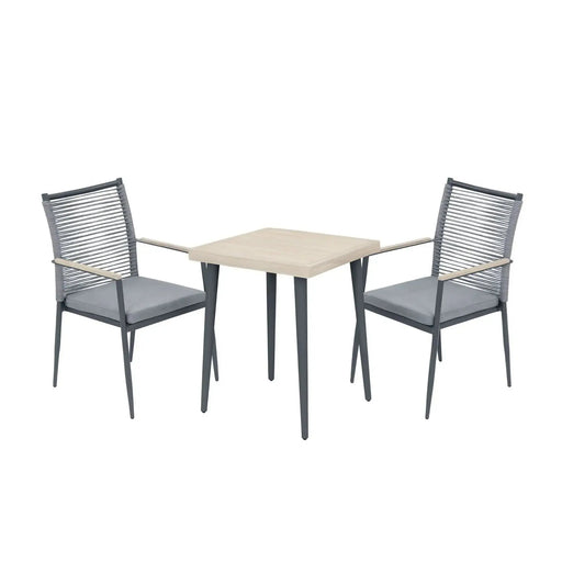 Kettler Merano Garden Bistro Set with 60x60cm Square Table Kettler