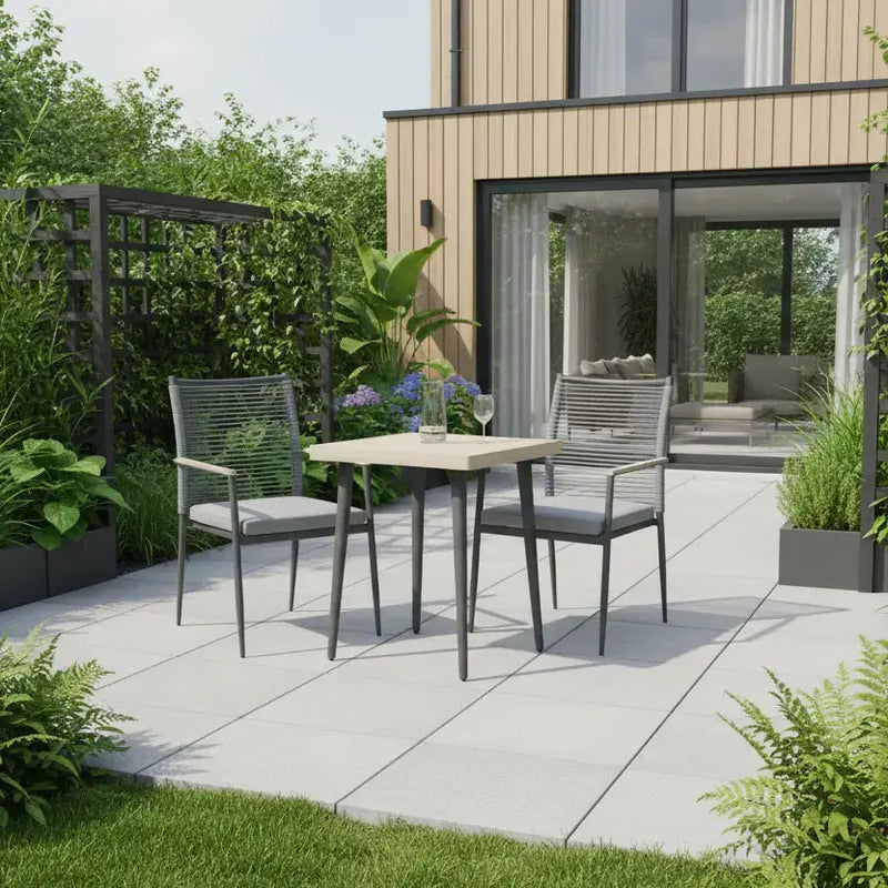 Kettler Merano Garden Bistro Set with 60x60cm Square Table Kettler