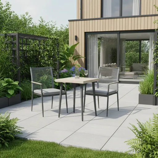 Kettler Merano Garden Bistro Set with 60x60cm Square Table Kettler