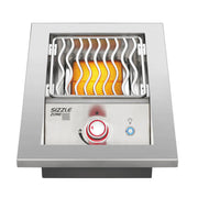 Napoleon infrared burner ceramic heating element close-up detail in use