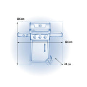 Napoleon Grills FREESTYLE 365 Gas BBQ - 3 Burners in Black with Infrared Side Burner | FP365DSIBPK-1-GB Napoleon Grills