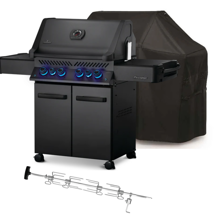 Napoleon PHANTOM Prestige 500 RSIB Gas BBQ with Infrared Side & Rear Burners | FREE Cover & Rotisserie