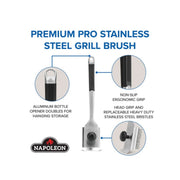 Napoleon Premium Stainless Steel Grill Brush PRO Series GABR007 Napoleon Grills