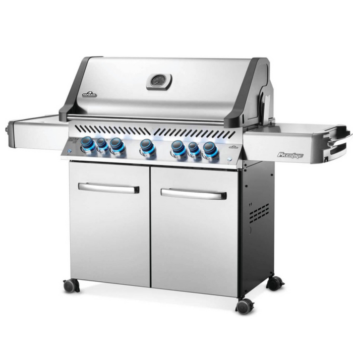 Napoleon Prestige 665 Stainless Steel Gas BBQ With Infrared Side & Rear Burners | FREE COVER, ROTISSERIE & TOOL