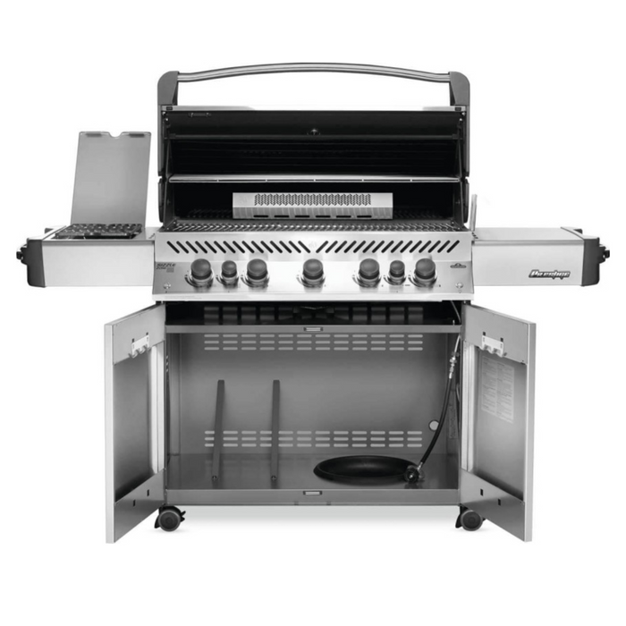 Napoleon Prestige 665 Stainless Steel Gas BBQ With Infrared Side & Rear Burners | FREE COVER, ROTISSERIE & TOOL