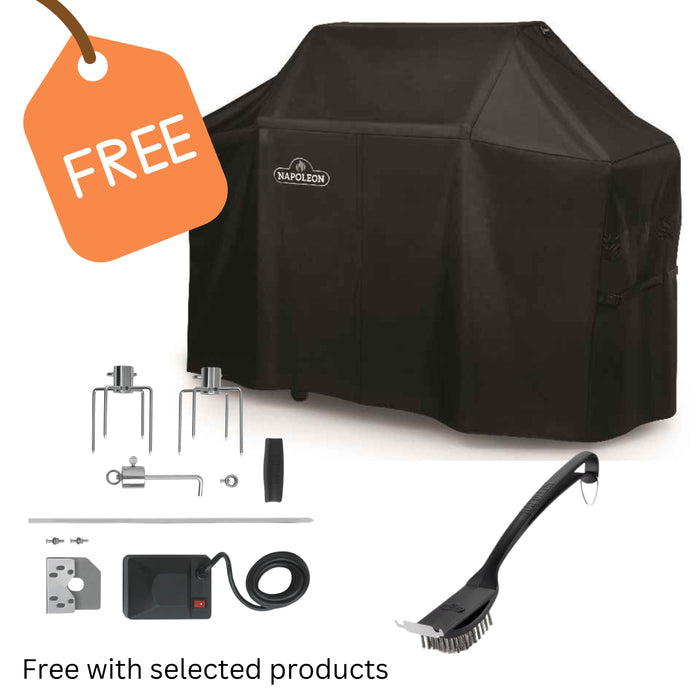 Napoleon Prestige PRO500 Gas BBQ - FREE COVER, ROTISSERIE & BRUSH/SCRAPPER