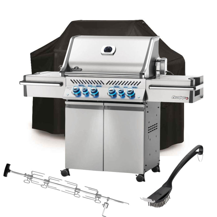 Napoleon Prestige PRO500 Gas BBQ - FREE COVER, ROTISSERIE & BRUSH/SCRAPPER