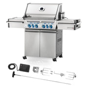Napoleon Prestige PRO 500 Gas BBQ RSBI PRO500RSIBPSS-3-GB - Free Rotisserie Napoleon Grills