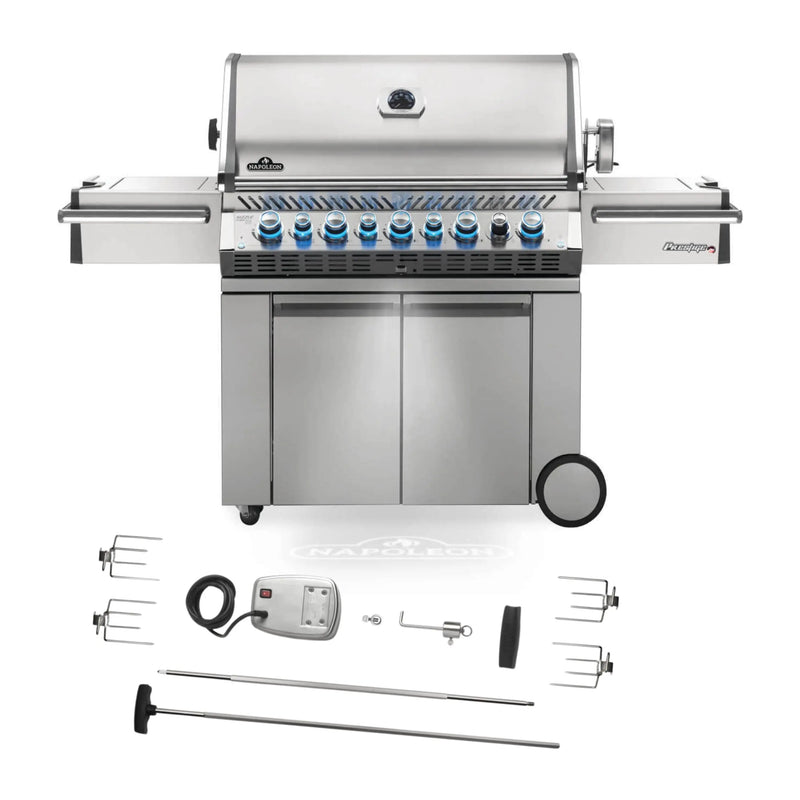 Napoleon Prestige PRO 665 Gas BBQ RSBI PRO665RSIBPSS-3-GB - Free Rotisserie and Cover Napoleon Grills