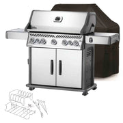 Napoleon Rogue SE 625 Propane Gas BBQ RSE625RSIBPSS-1 | Free Cover + Meat Lovers Kit Napoleon Grills