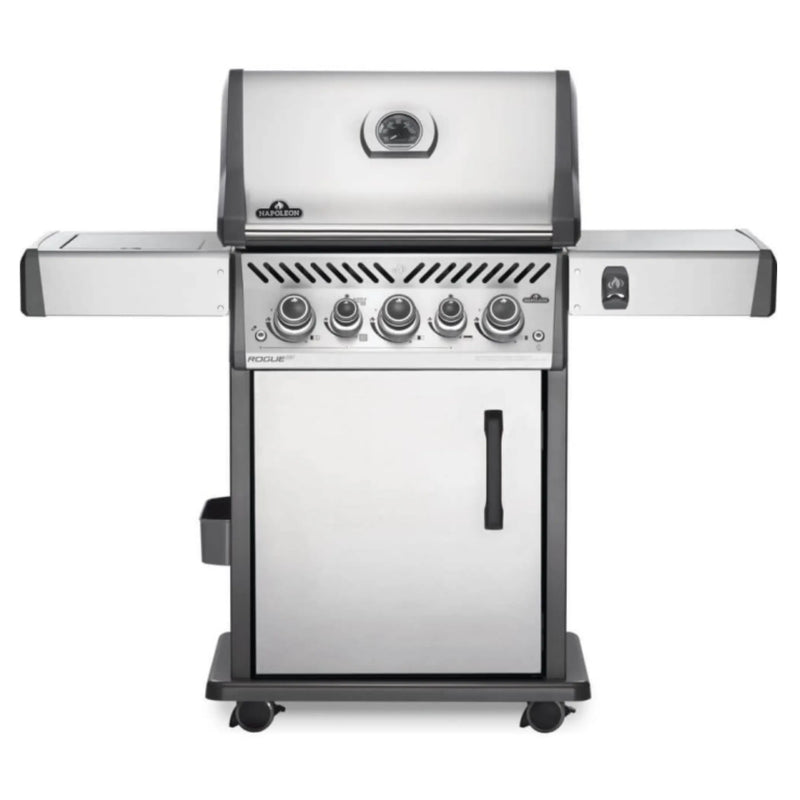 Napoleon Rogue SE 425 Stainless Steel Gas BBQ RSE425RSIBPSS-1 with Infrared Side Burner & Rear Burner | Free Cover & Rotisserie Napoleon Grills