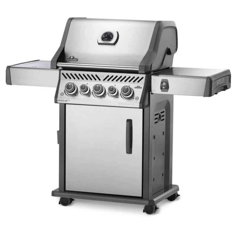 Napoleon Rogue SE 425 Stainless Steel Gas BBQ RSE425RSIBPSS-1 with Infrared Side Burner & Rear Burner | Free Cover & Rotisserie Napoleon Grills