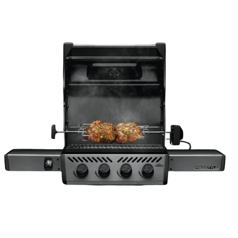 Napoleon Heavy Duty Rotisserie for Freestyle Gas BBQs in use