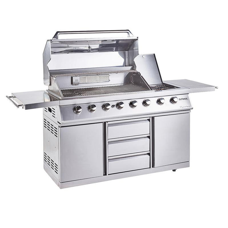 Outback Signature II 6 Burner Hybrid BBQ with FREE Cover & Rotisserie Outback