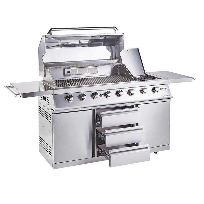 Outback Signature II 6 Burner Hybrid BBQ with FREE Cover & Rotisserie Outback