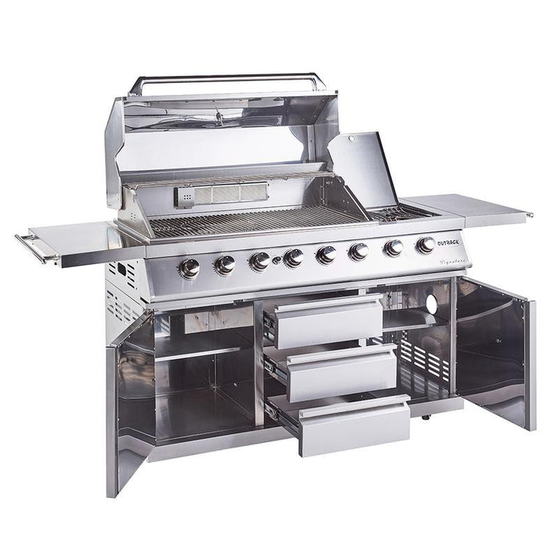 Outback Signature II 6 Burner Hybrid BBQ with FREE Cover & Rotisserie Outback